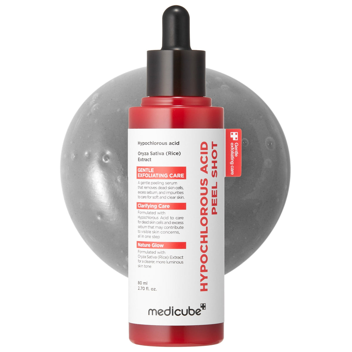 Medicube Hypochlorous Acid Peel Shot — Exfoliante Facial 80 ml — foto oficial de la marca