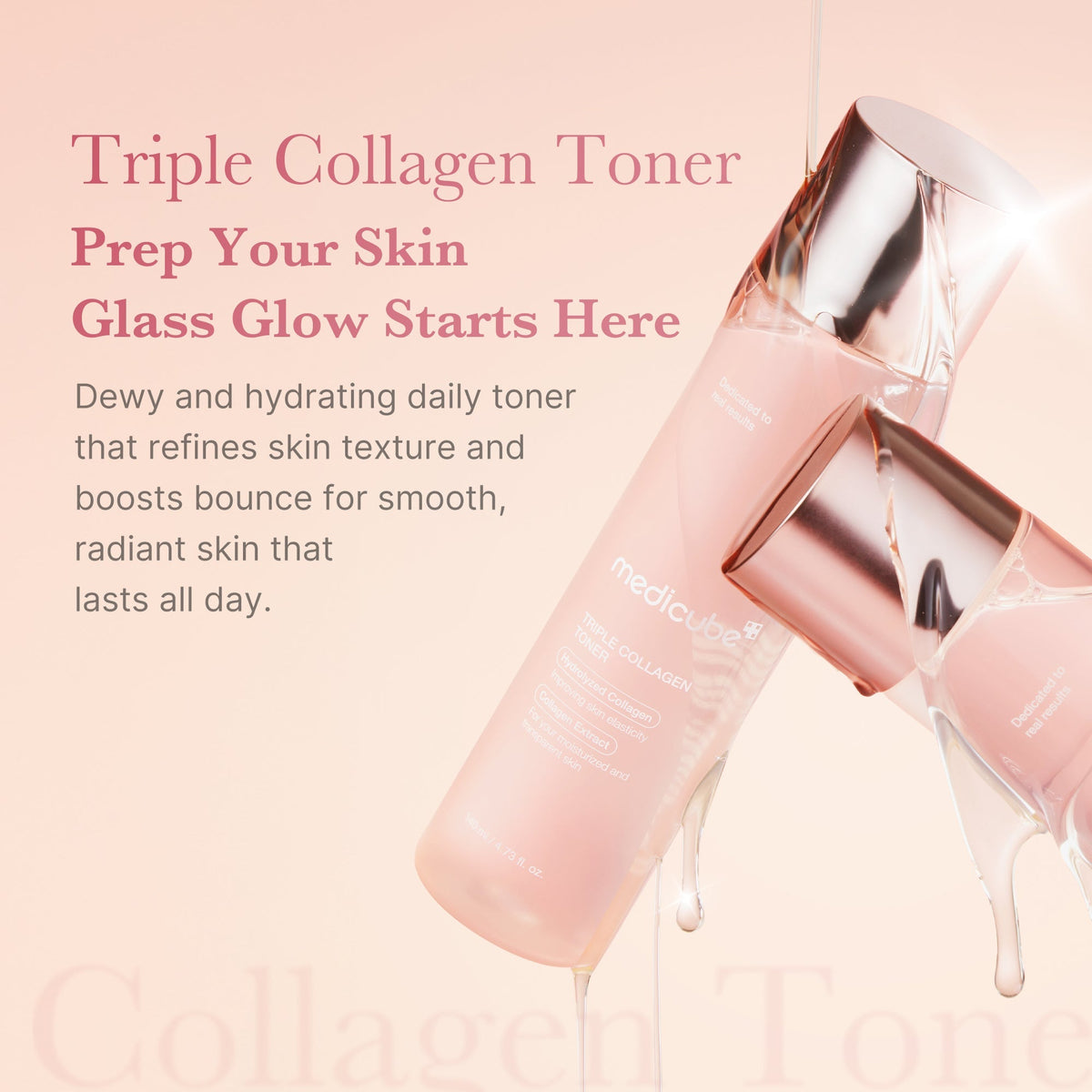 Medicube Triple Collagen Toner 4.0 — Tónico Facial 140 ml — foto oficial de la marca