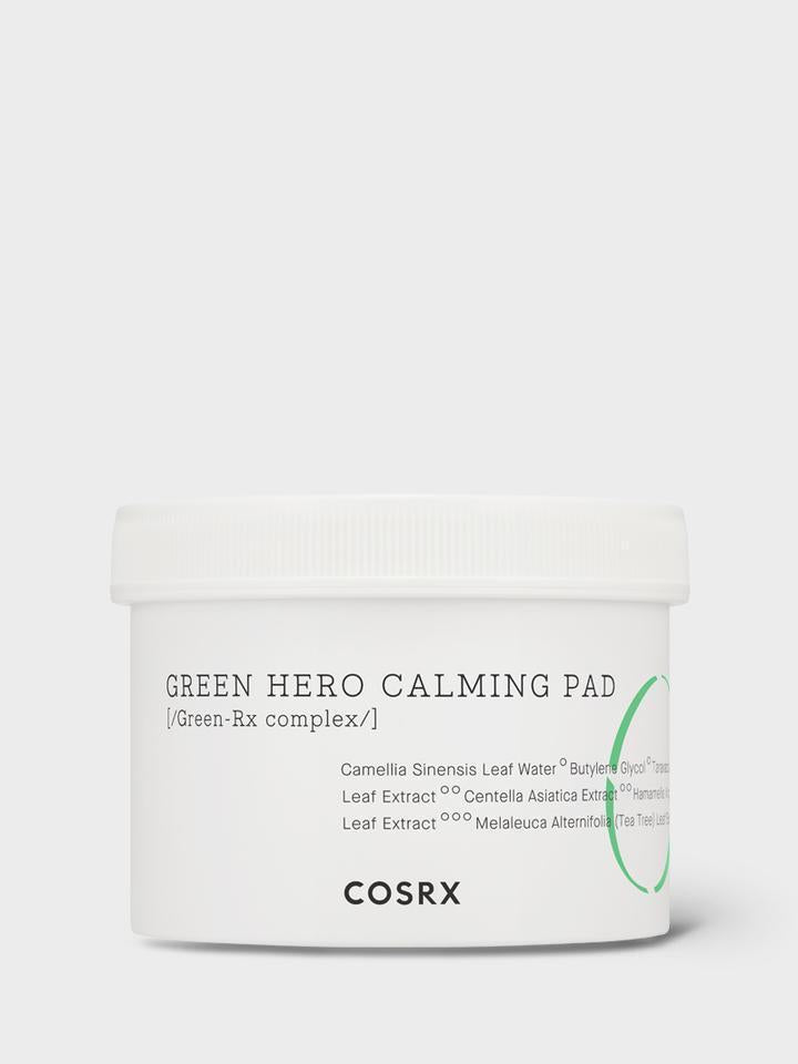 COSRX One Step Green Hero Calming Pad — Discos faciales calmantes 70 unidades