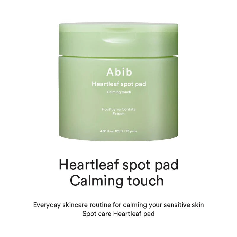 Abib Heartleaf Spot Pad Calming Touch — Discos faciales calmantes 80 unidades (150 ml)