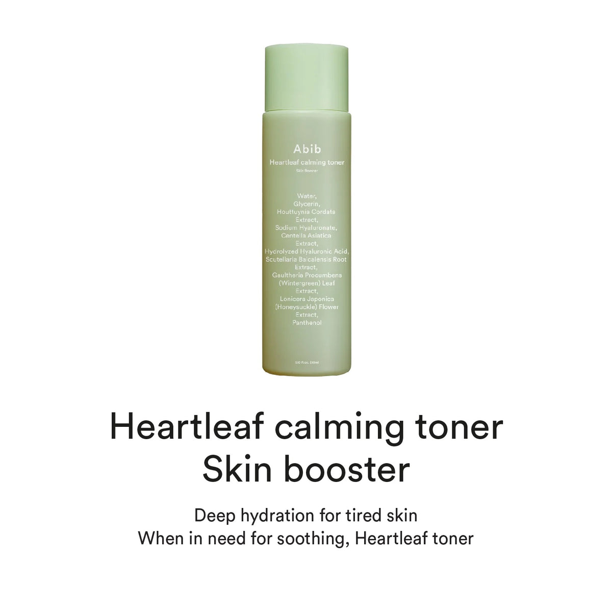 Abib Heartleaf Calming Toner Skin Booster — Tónico calmante 200 ml