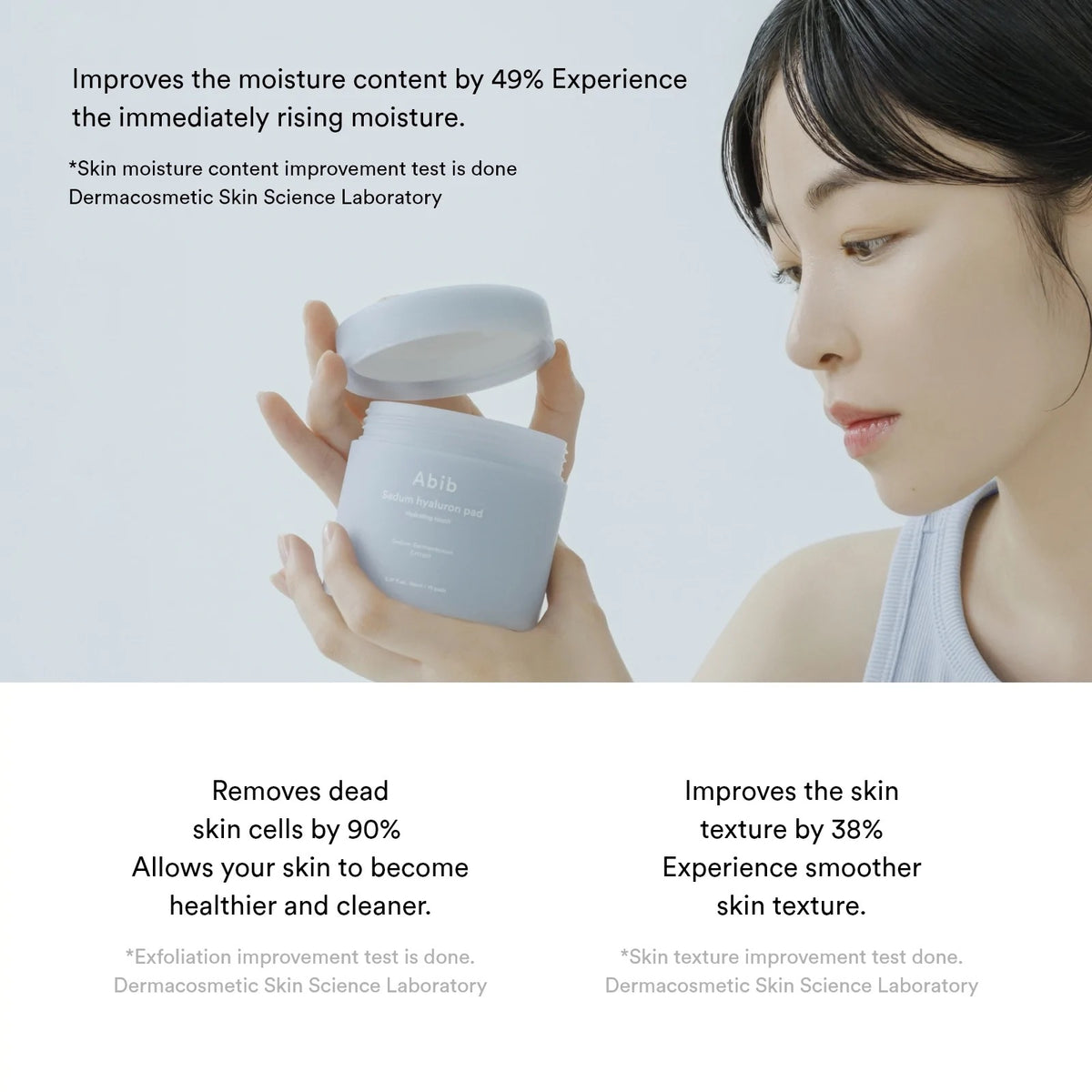 Abib Sedum Hyaluron Pad Hydrating Touch — Discos hidratantes 75 unidades
