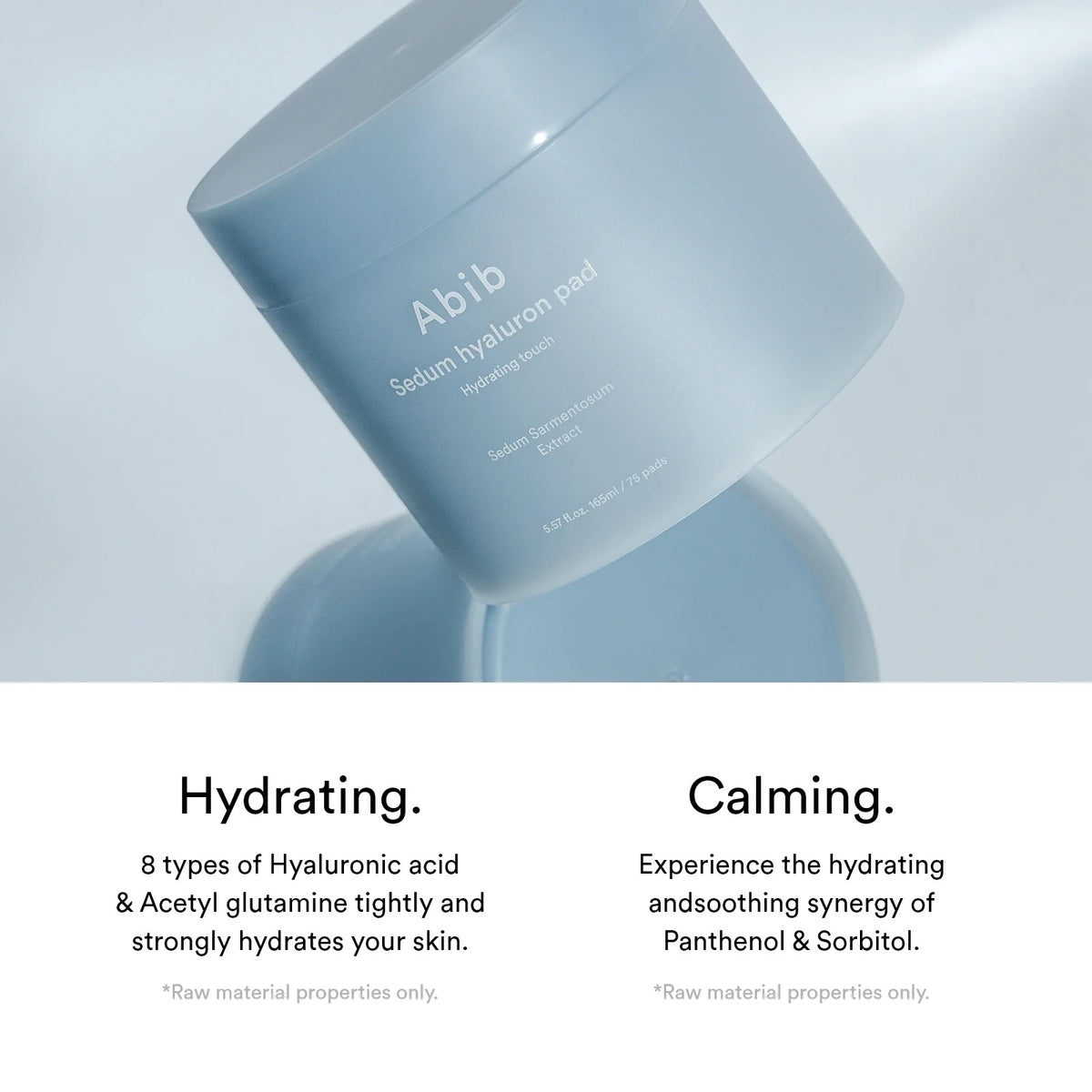 Abib Sedum Hyaluron Pad Hydrating Touch — Discos hidratantes 75 unidades