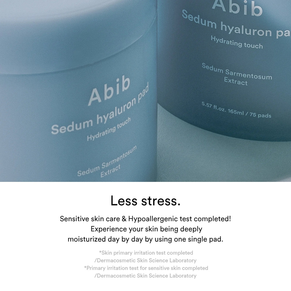 Abib Sedum Hyaluron Pad Hydrating Touch — Discos hidratantes 75 unidades