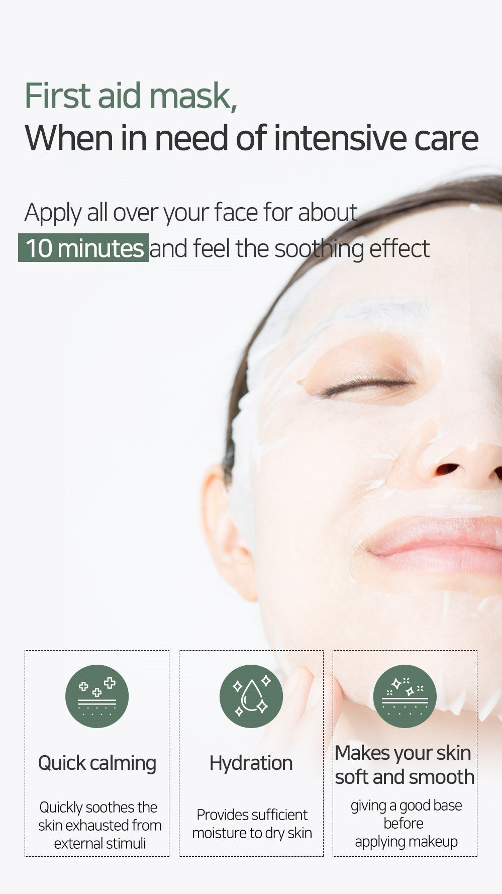 Mary&May Cica Houttuynia Cordata Tea Tree Calming, Mascarilla facial 30 unidades