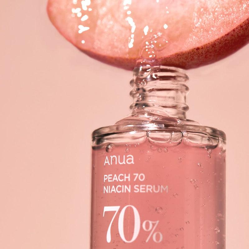 Anua Peach 70% Niacinamide — Sérum iluminador 30 ml