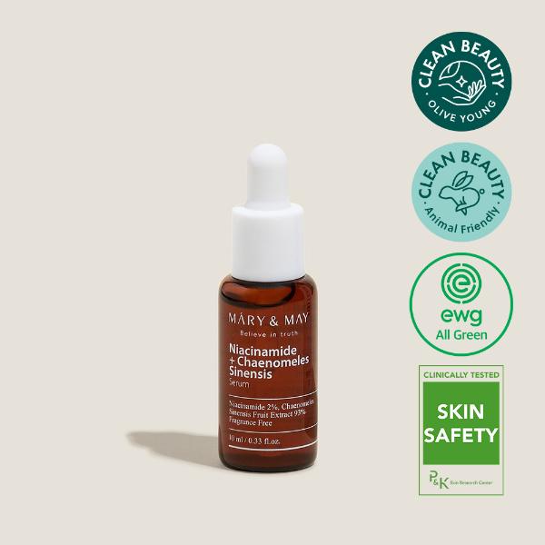 Mary&May Niacinamide + Chaenomeles Sinensis, Sérum facial 10 ml (Miniatura)