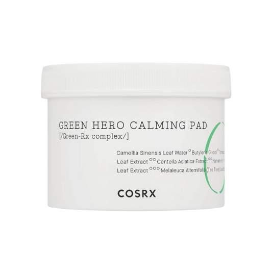 COSRX One Step Green Hero Calming Pad — Discos faciales calmantes 70 unidades