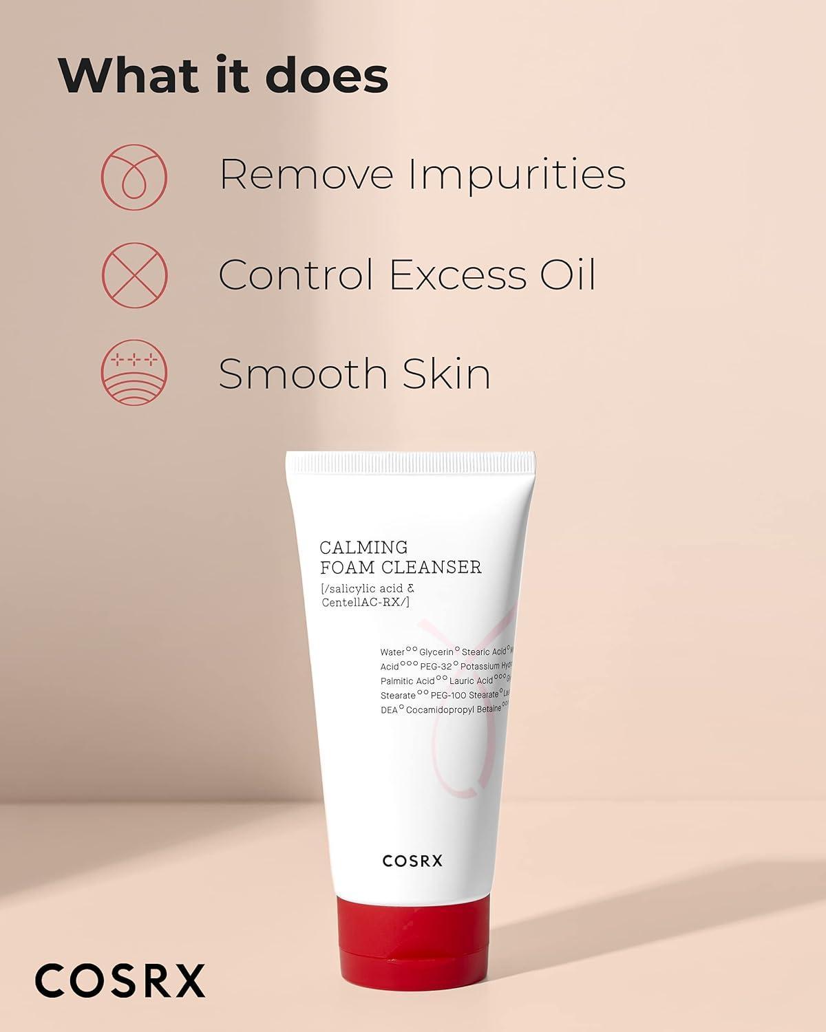 COSRX AC Collection Calming Foam Cleanser — Espuma limpiadora 150 ml