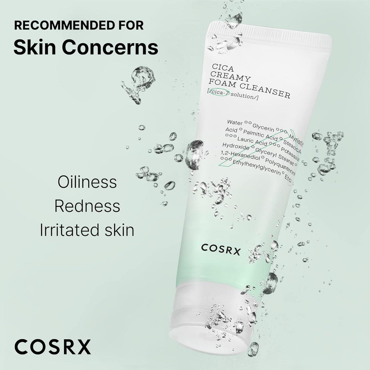 COSRX Pure Fit Cica Creamy Foam Cleanser — Espuma limpiadora 150 ml