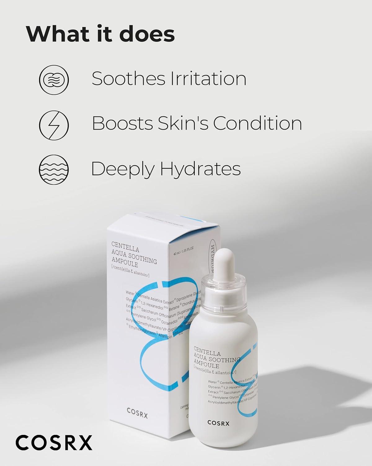 COSRX Hydrium Centella Aqua Soothing Ampoule — Ampolla calmante 40 ml