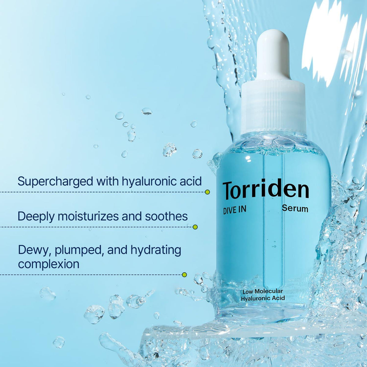 Torriden DIVE-IN Low Molecular Hyaluronic Acid Serum — Sérum hidratante 50 ml