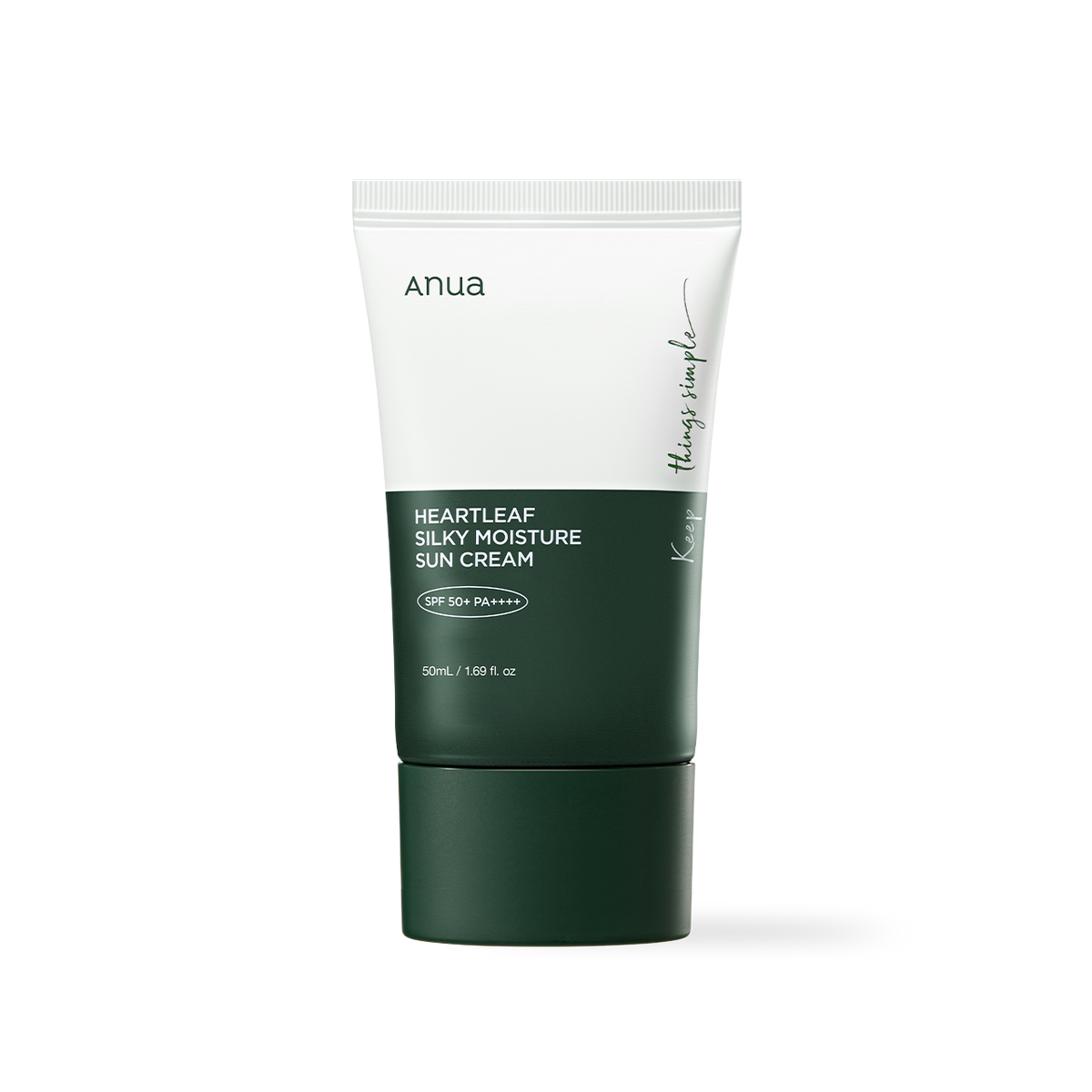 Anua Heartleaf Silky Moisture Sun Cream SPF50+ PA++++ — Protector solar 50 ml