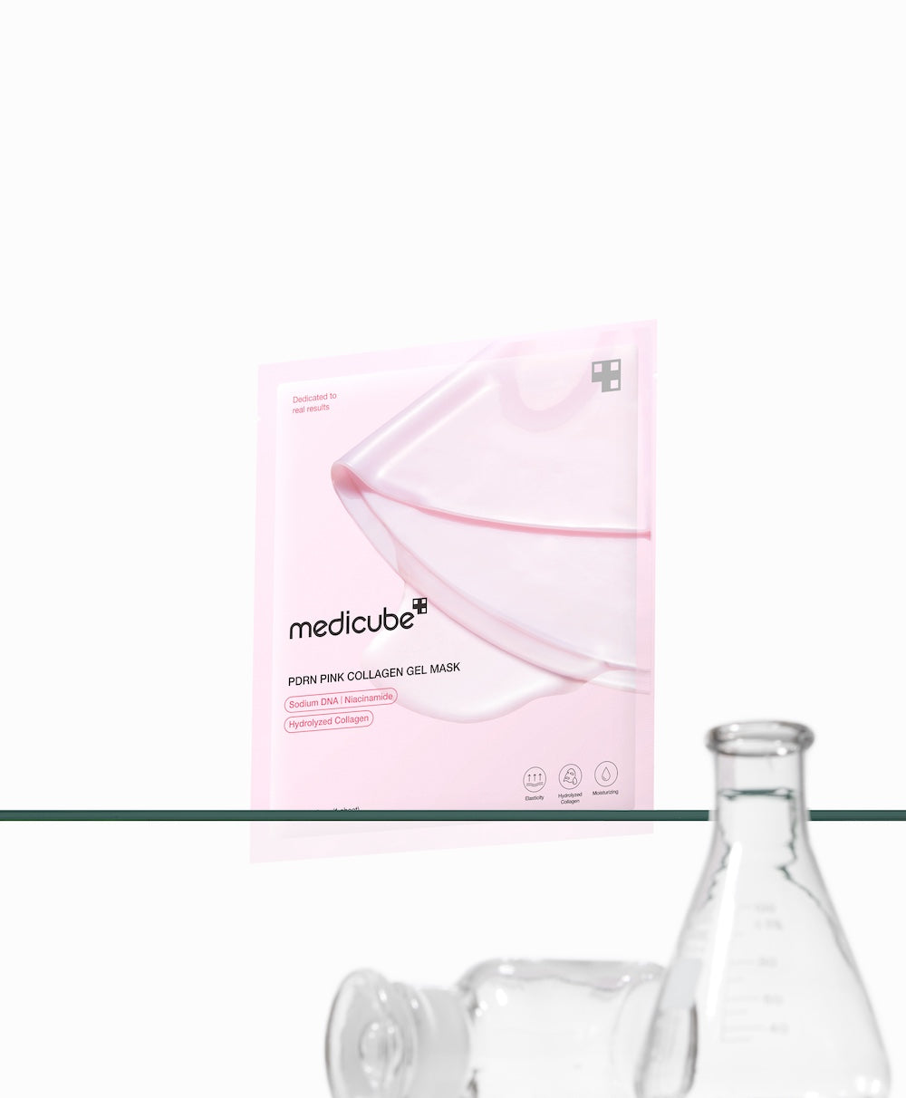Medicube PDRN Pink Collagen Gel, Mascarilla Facial 4 un
