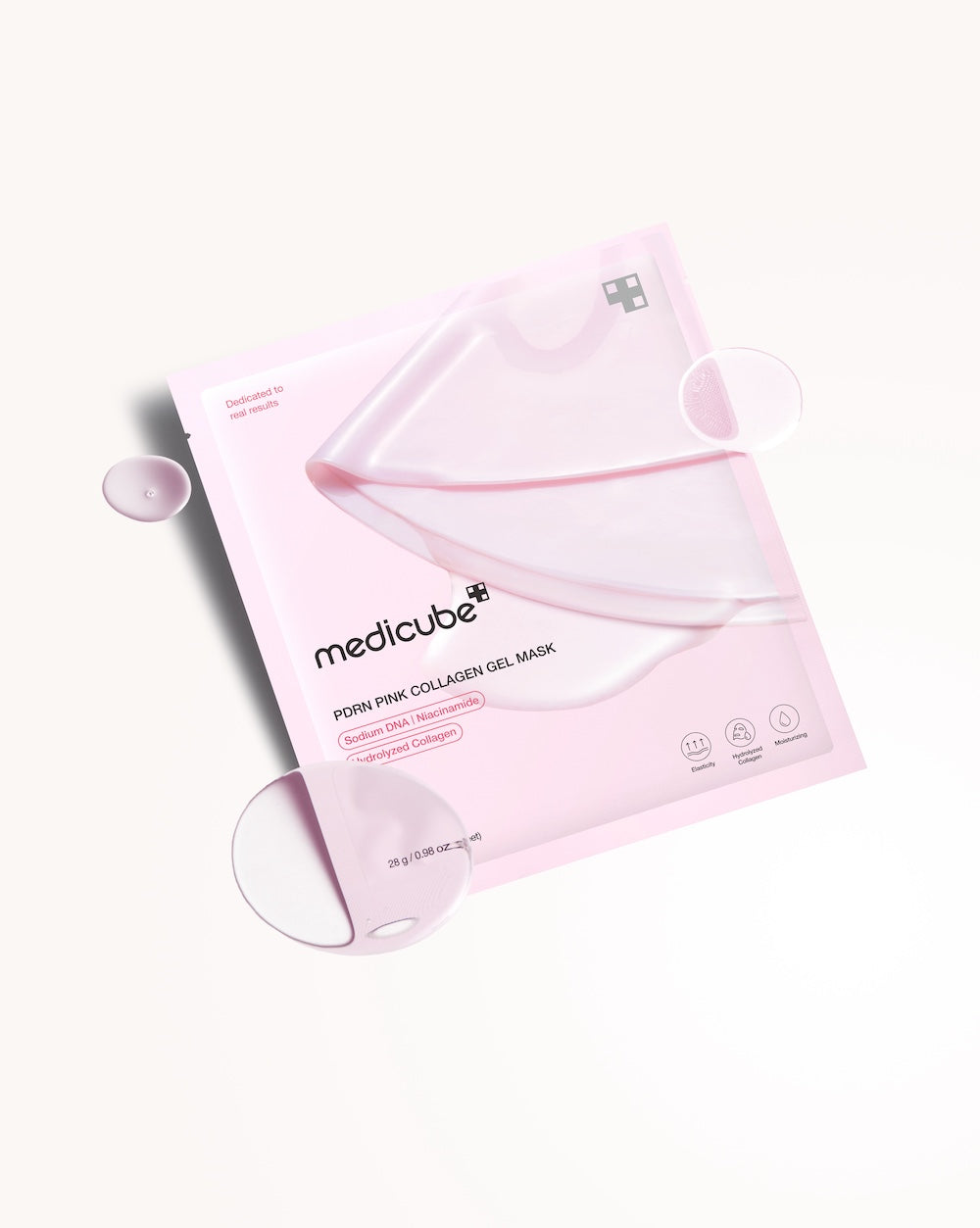 Medicube PDRN Pink Collagen Gel, Mascarilla Facial 4 un