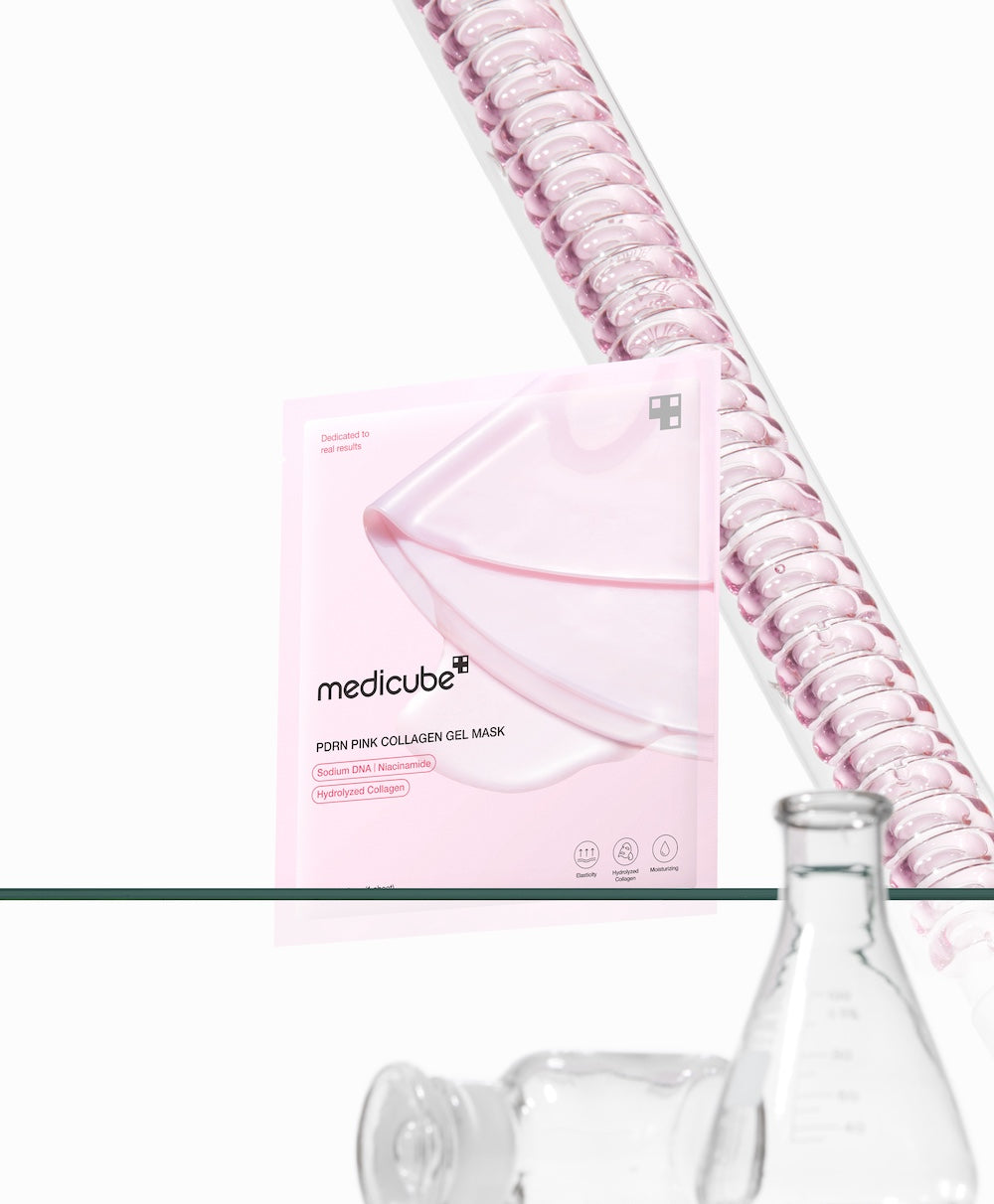 Medicube PDRN Pink Collagen Gel, Mascarilla Facial 4 un