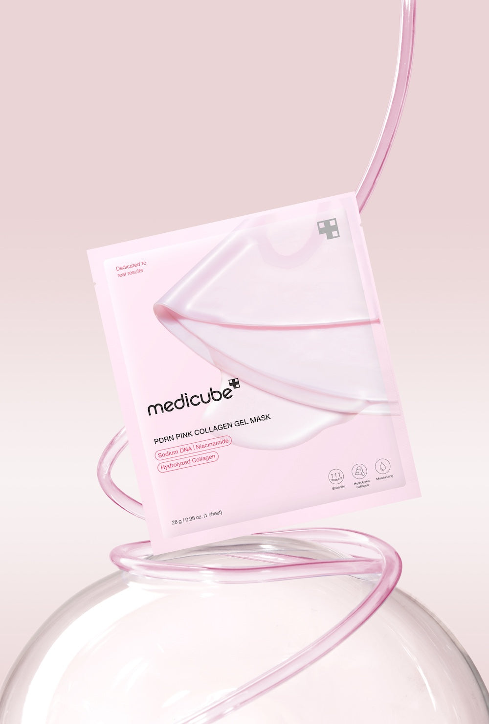Medicube PDRN Pink Collagen Gel, Mascarilla Facial 4 un