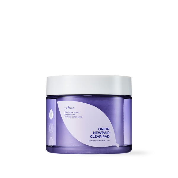 Isntree Onion NewPair Clear, Discos faciales 250 ml (60 un)