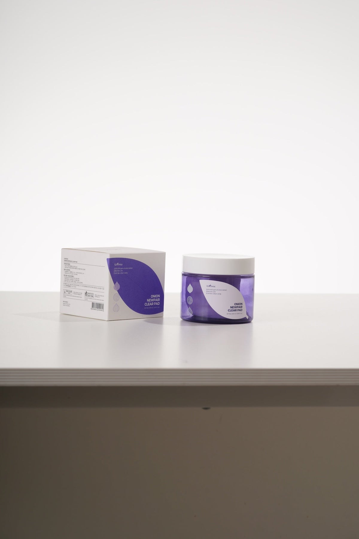 Isntree Onion NewPair Clear, Discos faciales 250 ml (60 un)