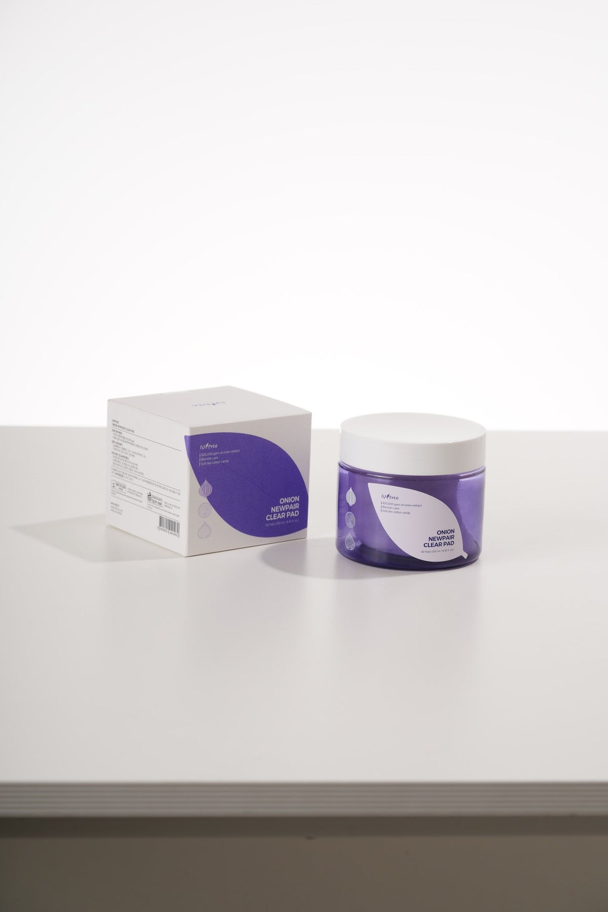 Isntree Onion NewPair Clear, Discos faciales 250 ml (60 un)