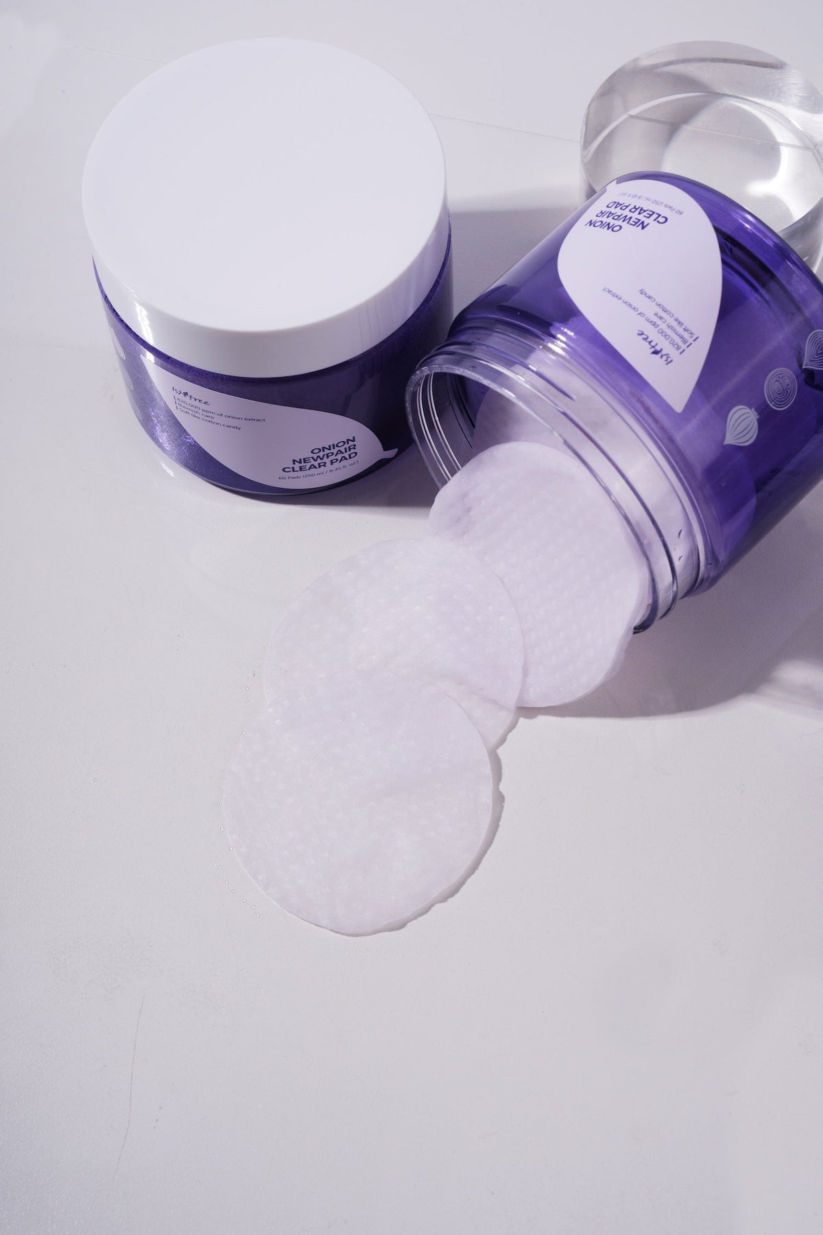 Isntree Onion NewPair Clear, Discos faciales 250 ml (60 un)