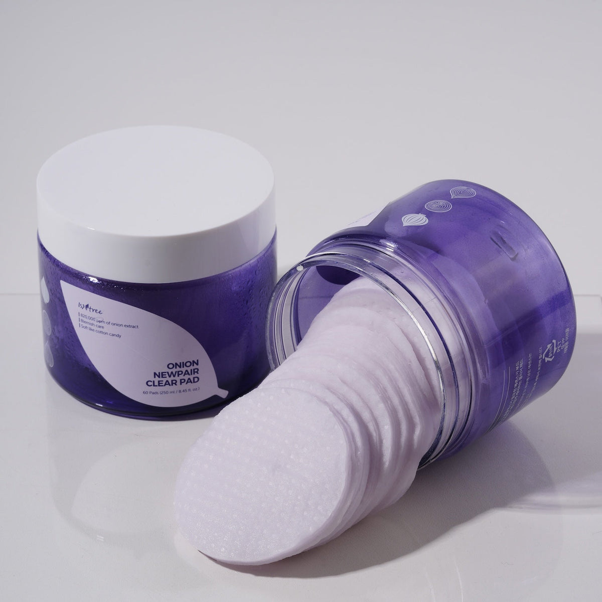 Isntree Onion NewPair Clear, Discos faciales 250 ml (60 un)