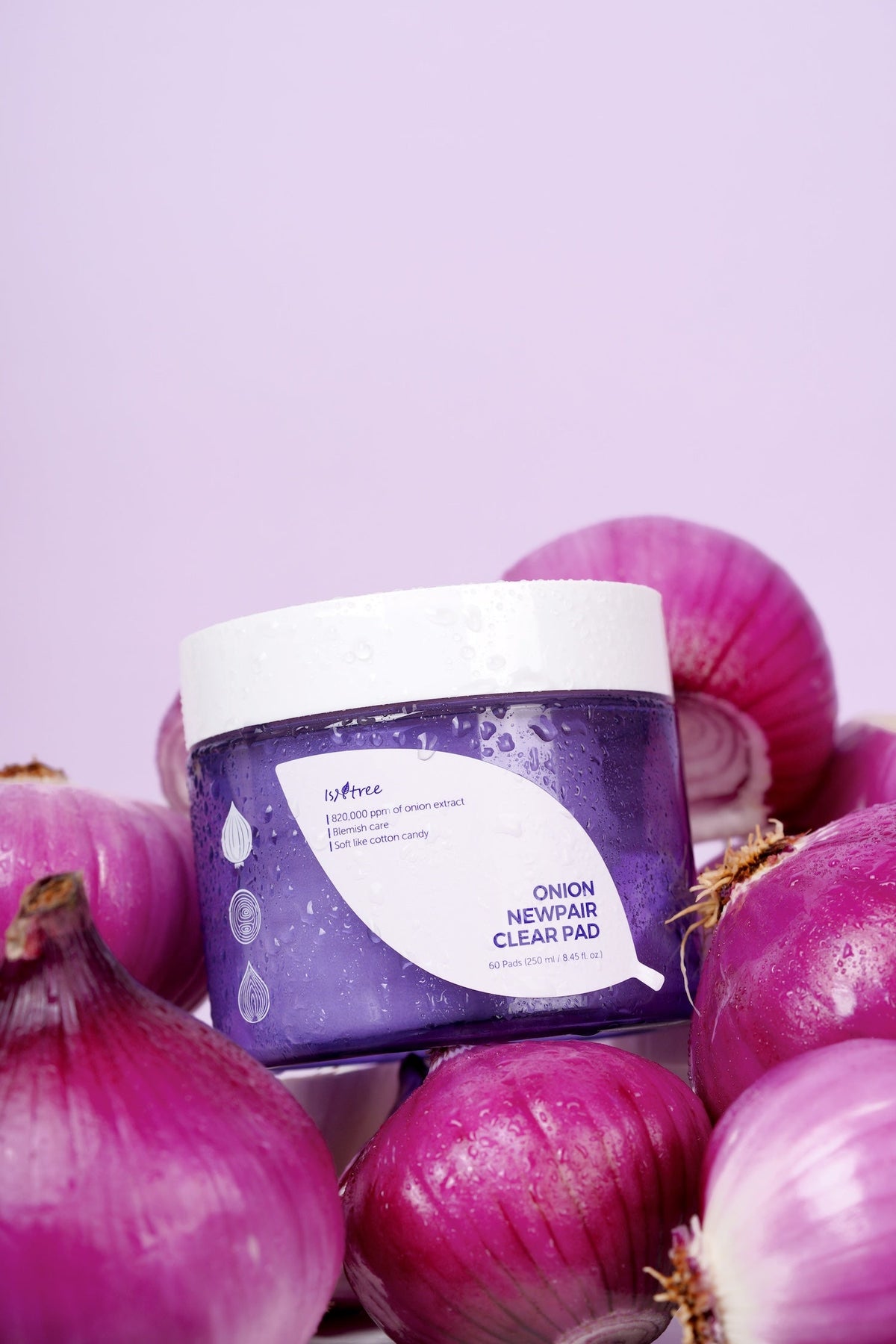 Isntree Onion NewPair Clear, Discos faciales 250 ml (60 un)