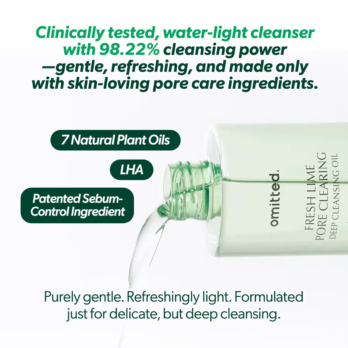 Omitted Fresh Lime, Aceite limpiador facial 200 ml