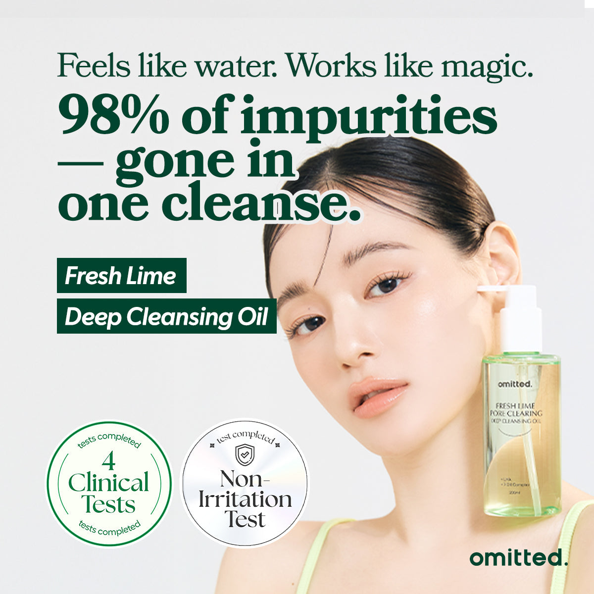 Omitted Fresh Lime, Aceite limpiador facial 200 ml