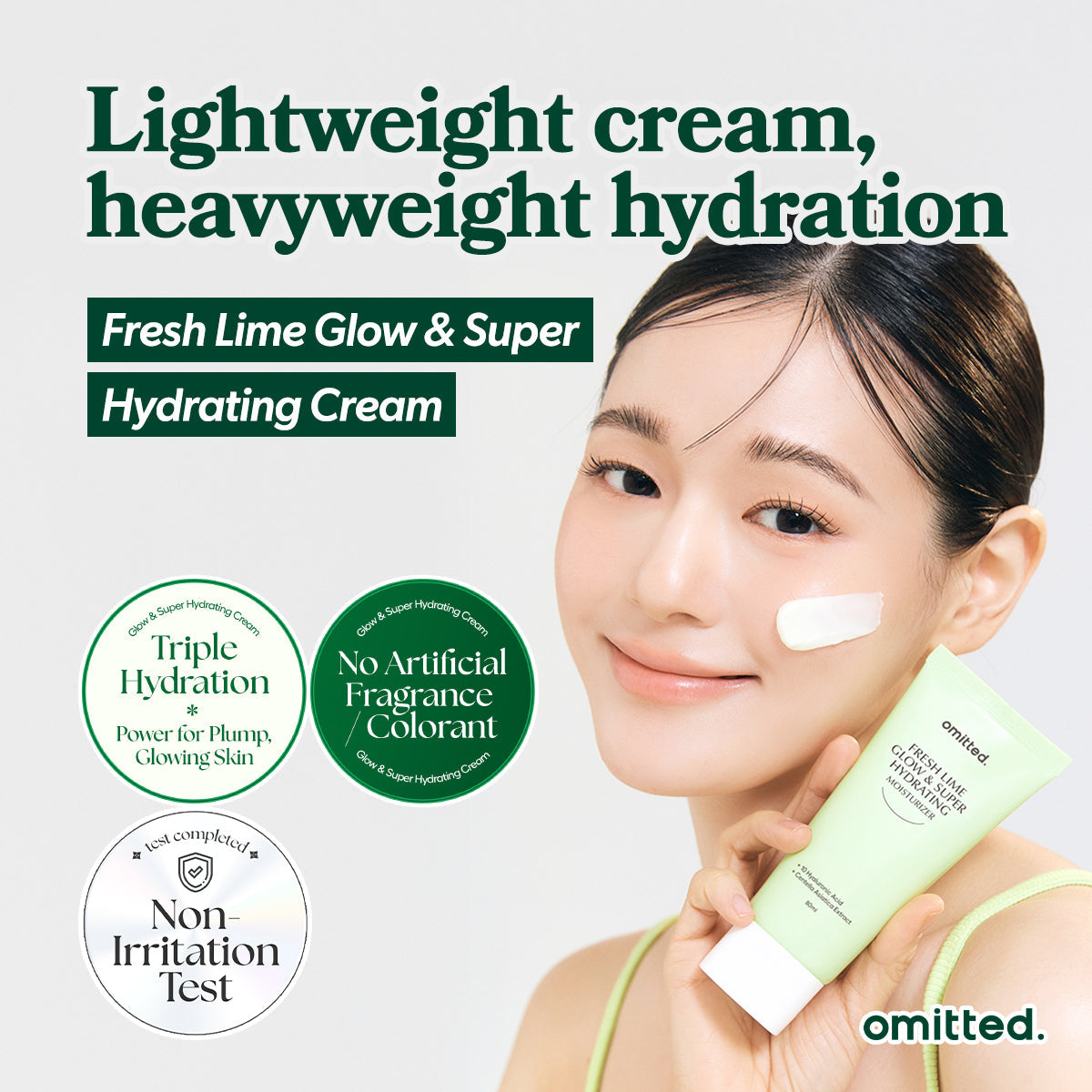 Omitted Fresh Lime, Hidratante facial 80 ml