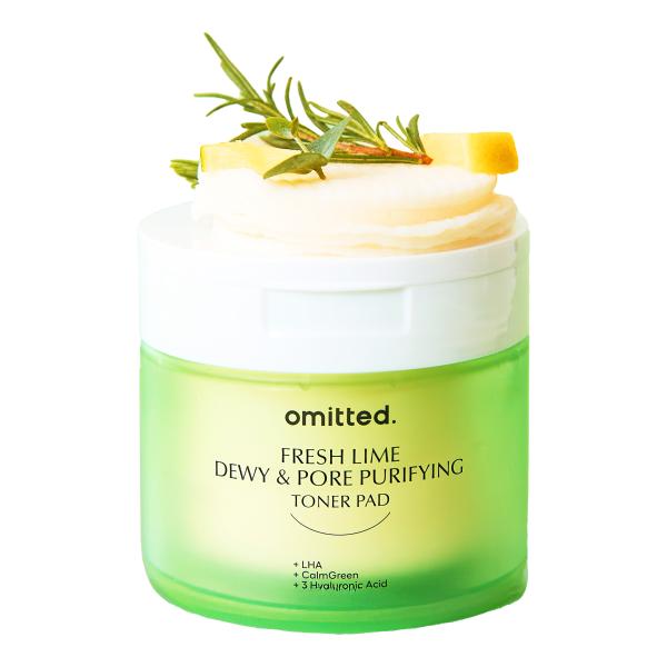 Omitted Fresh Lime, Discos tónicos faciales, 70 unidades