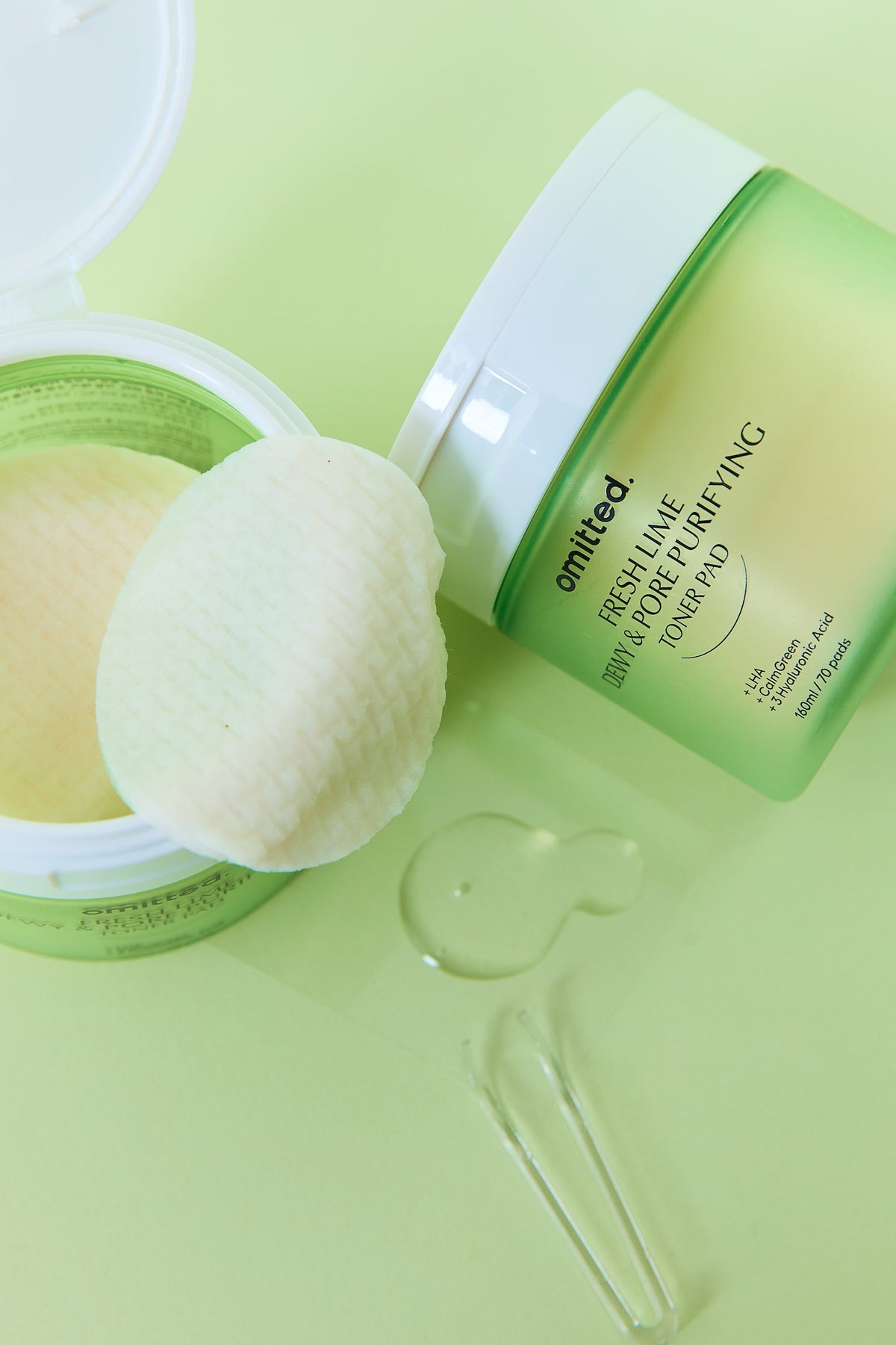 Omitted Fresh Lime, Discos tónicos faciales, 70 unidades