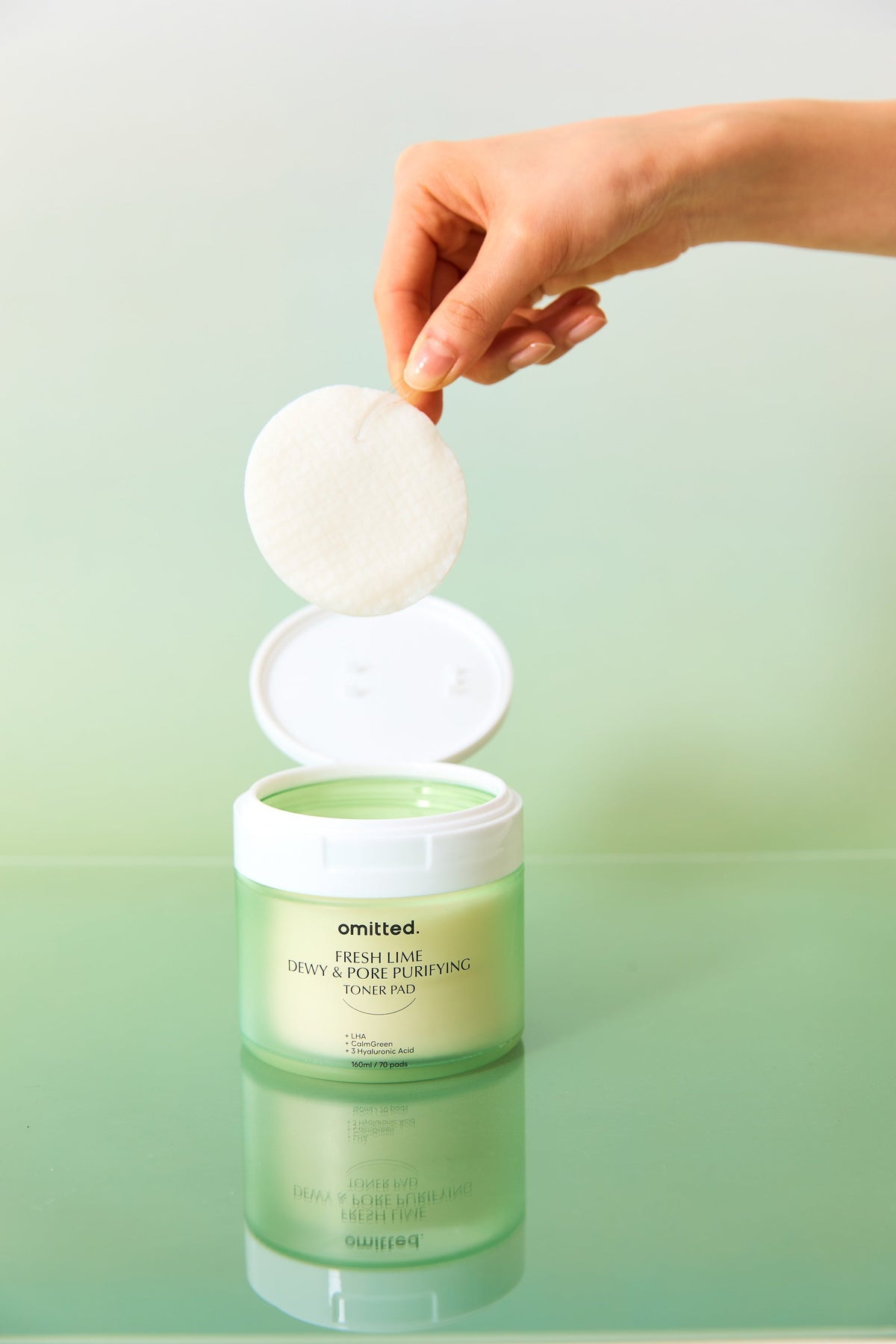Omitted Fresh Lime, Discos tónicos faciales, 70 unidades