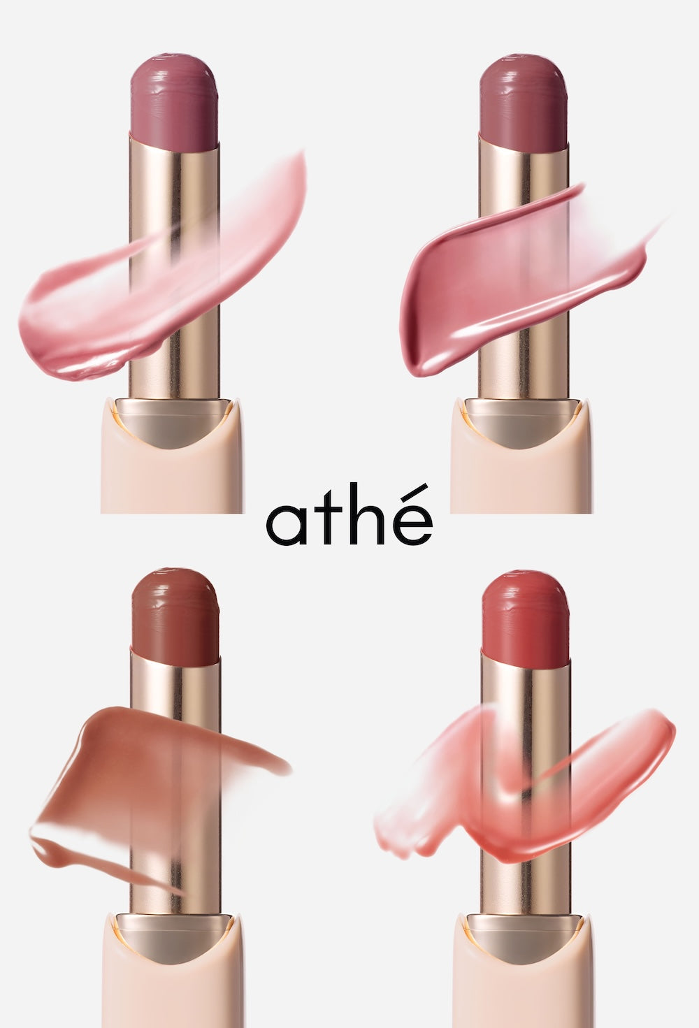 athe Authentic Glowy, Bálsamo labial, 6 colores 3,3 g