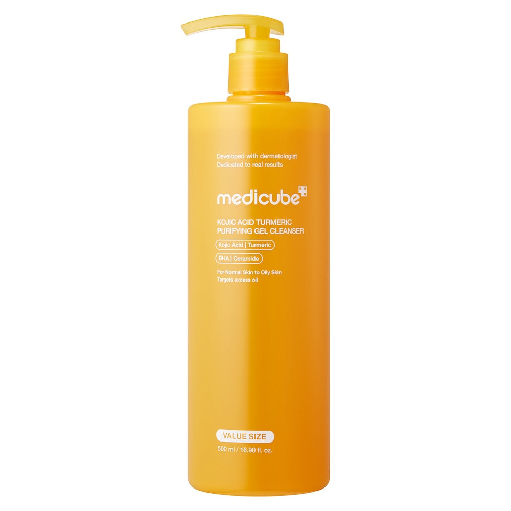 Medicube Kojic Acid Turmeric, Gel limpiador espumoso 500 ml