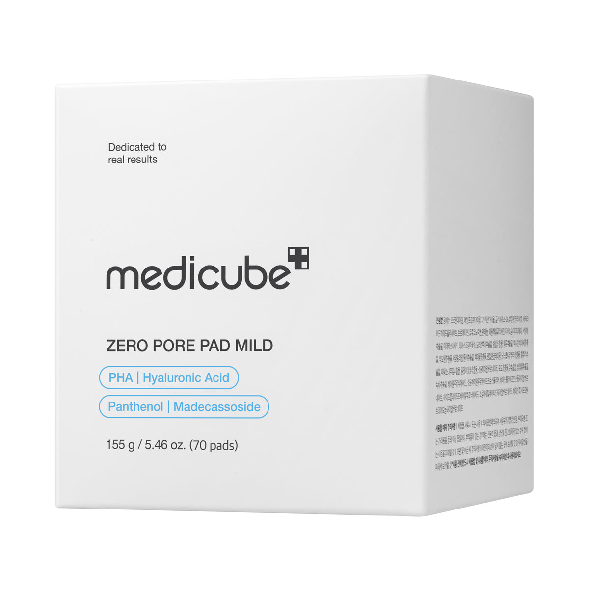 Medicube Zero Pore Pad Mild — Discos exfoliantes suaves 70 unidades