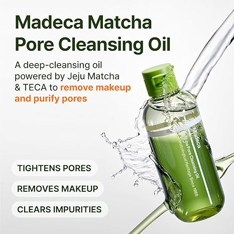 Centellian24 Madeca Matcha Pore Cleansing Oil — Aceite limpiador facial 200 ml — foto oficial de la marca