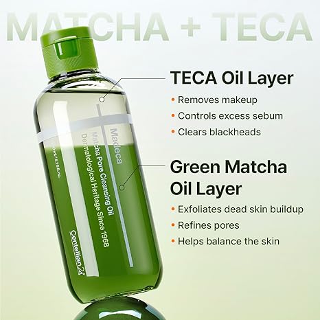 Centellian24 Madeca Matcha Pore Cleansing Oil — Aceite limpiador facial 200 ml — foto oficial de la marca