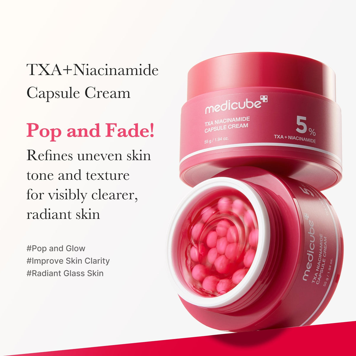 Medicube TXA Niacinamide Capsule — Crema Facial 55 g — foto oficial de la marca
