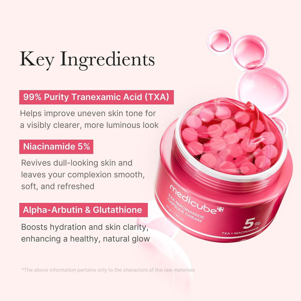 Medicube TXA Niacinamide Capsule — Crema Facial 55 g — foto oficial de la marca