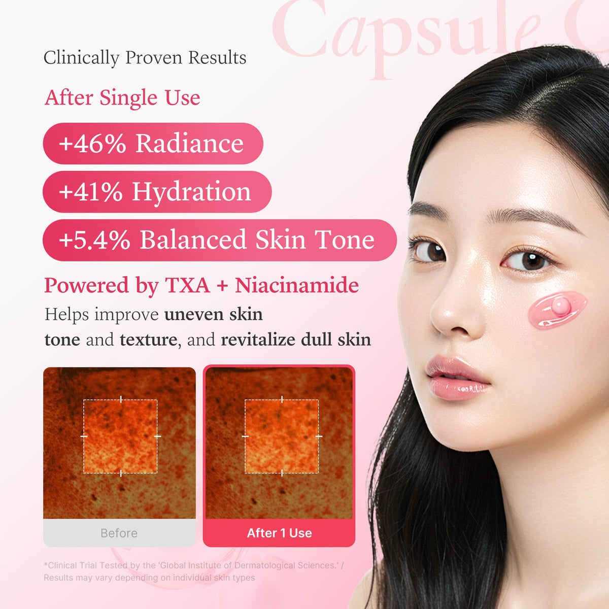 Medicube TXA Niacinamide Capsule — Crema Facial 55 g — foto oficial de la marca