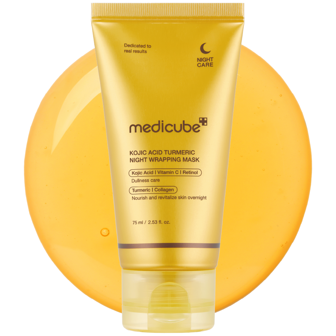 Medicube Kojic Acid Turmeric Night Wrapping — Mascarilla Facial 75 ml — foto oficial de la marca