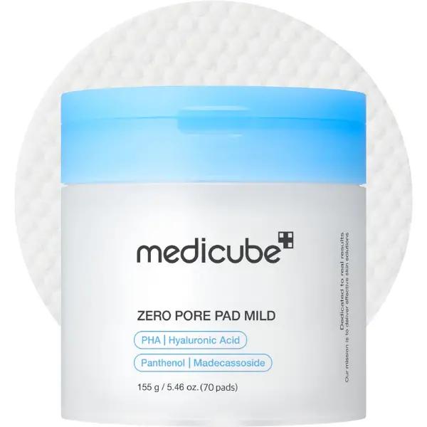 Medicube Zero Pore Pad Mild — Discos exfoliantes suaves 70 unidades