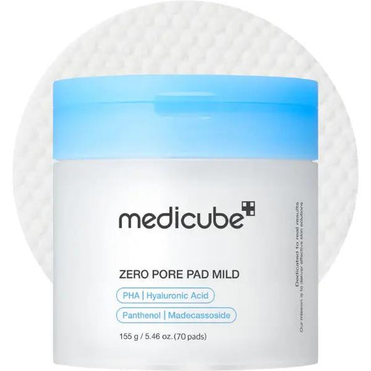 Medicube Zero Pore Pad Mild — Discos exfoliantes suaves 70 unidades