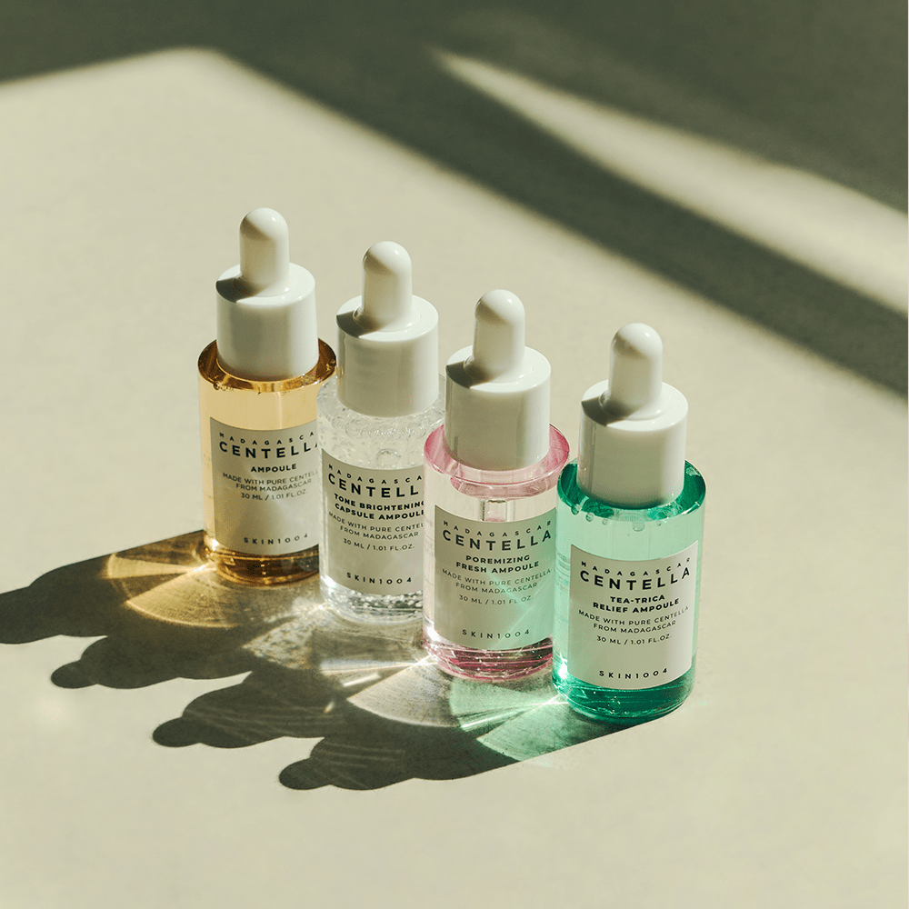 SKIN1004 Madagascar Centella Ampoule Kit — 4 Ampollas de 30 ml — foto oficial de la marca